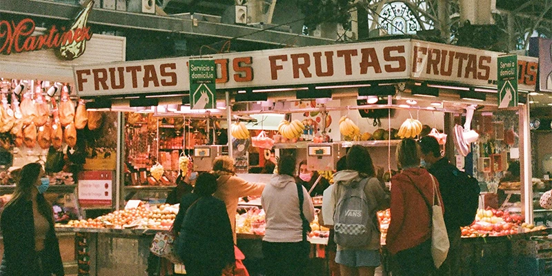 Valencian produce at market